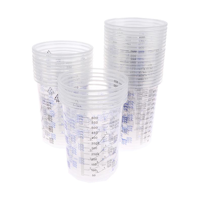 Plastic Cup 50Pcs - 10/50Pcs Paint Mixing Calibrated Cup Plastic