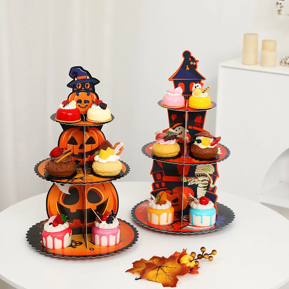 Cupcake Stand Tier - Halloween 3 Tier Dessert Stand Adjustable