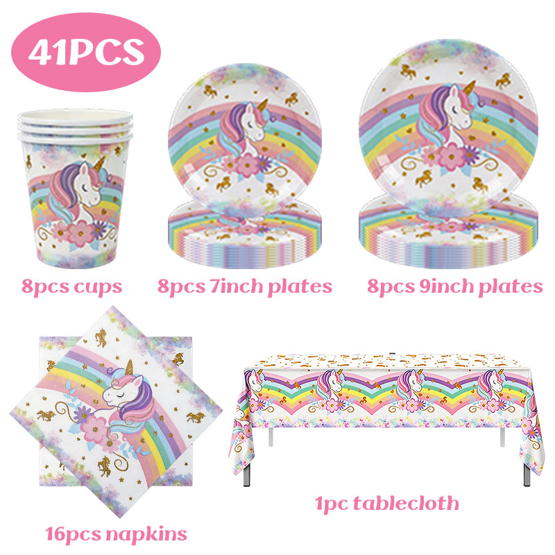 Unicorn Theme Birthday Decorat - Table Cloth Disposable review and price