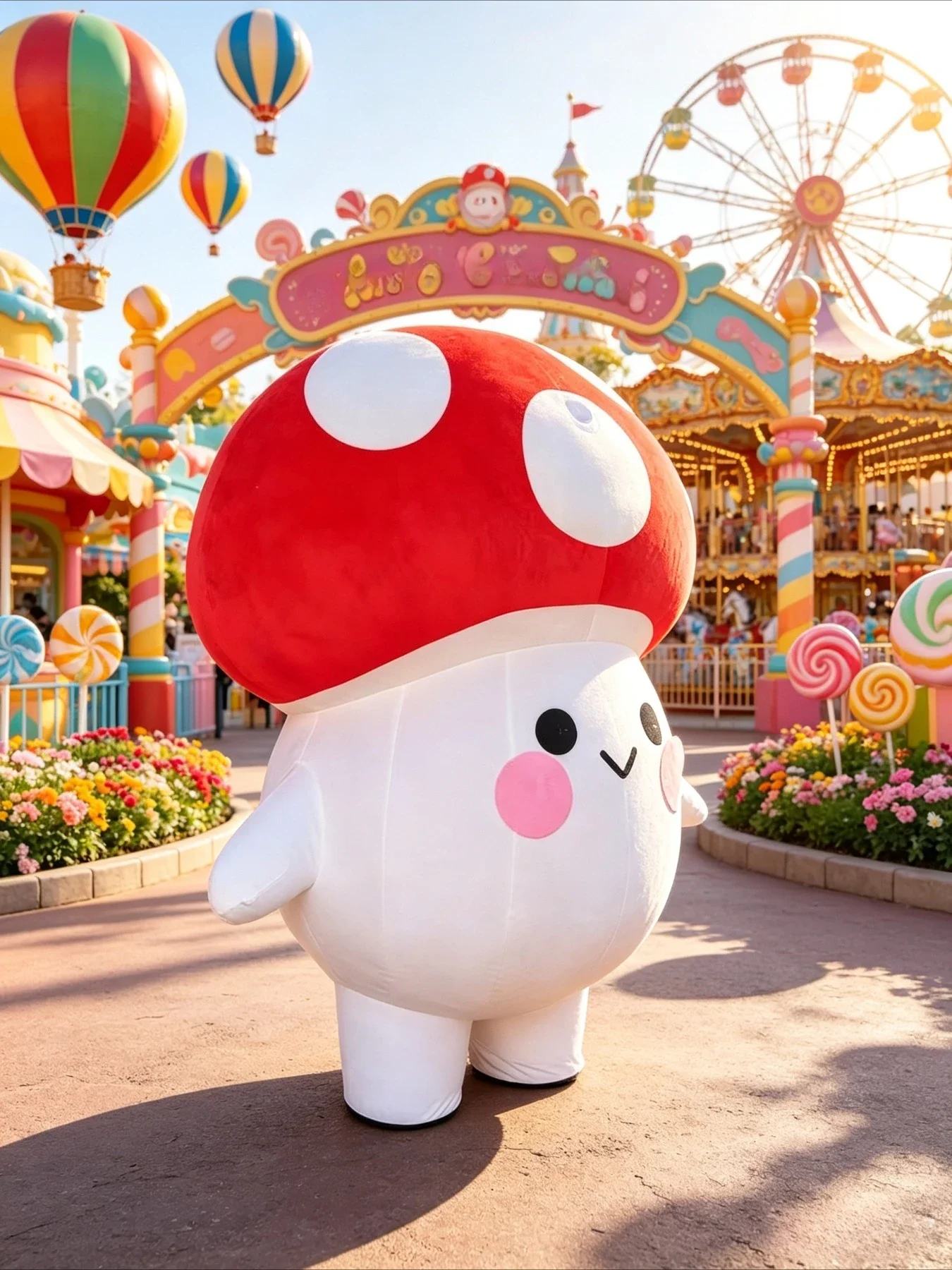 Inflatable Mushroom Mascot Cos - Event & Party Supply review and price