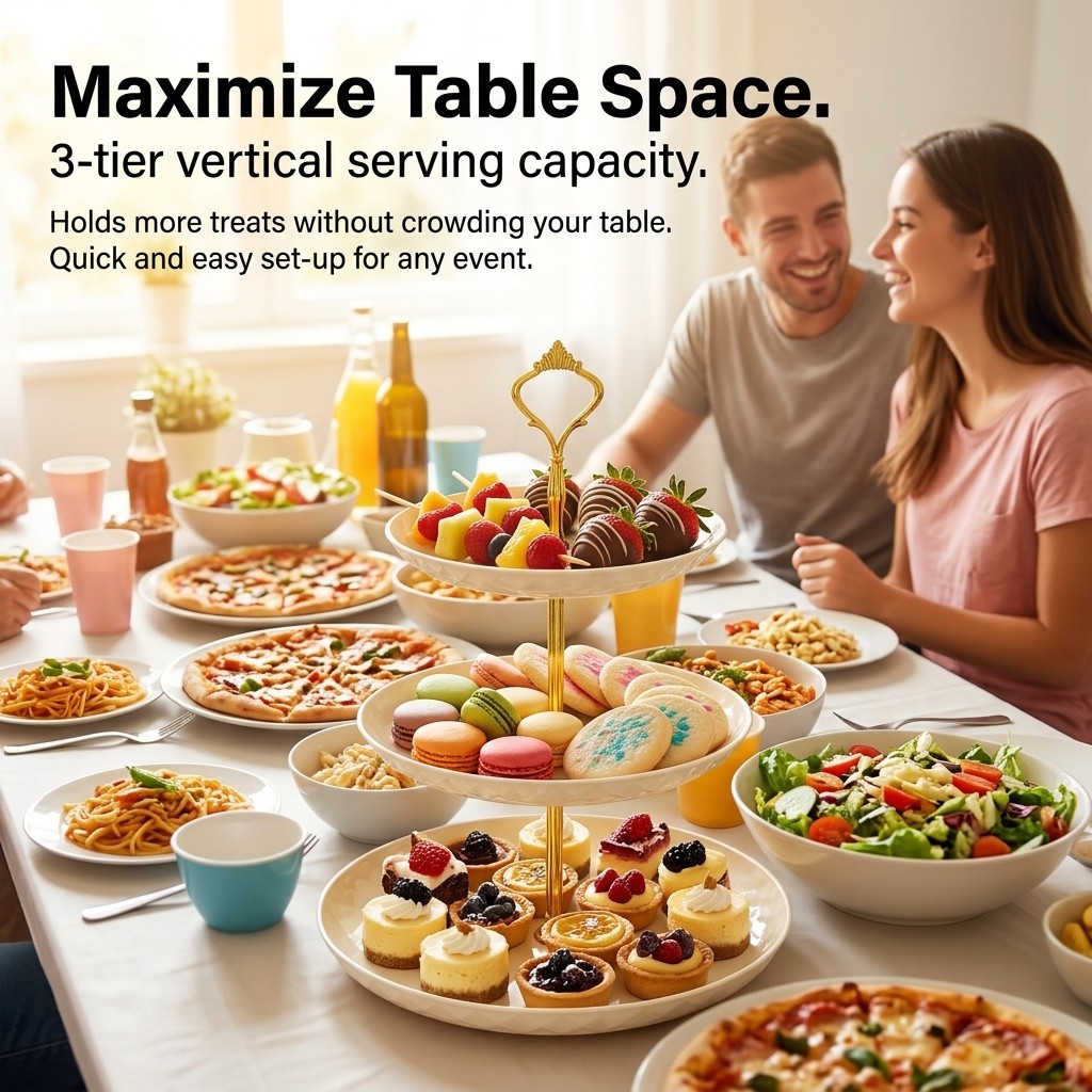 2/3 Tier Plastic Cupcake Stand - Cupcake Stand Tier review and price