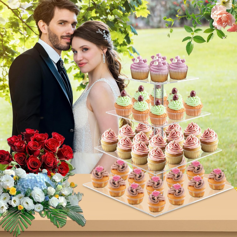 YestBuy 4 Tier Acrylic Cupcake - Cupcake Stand Tier review and price
