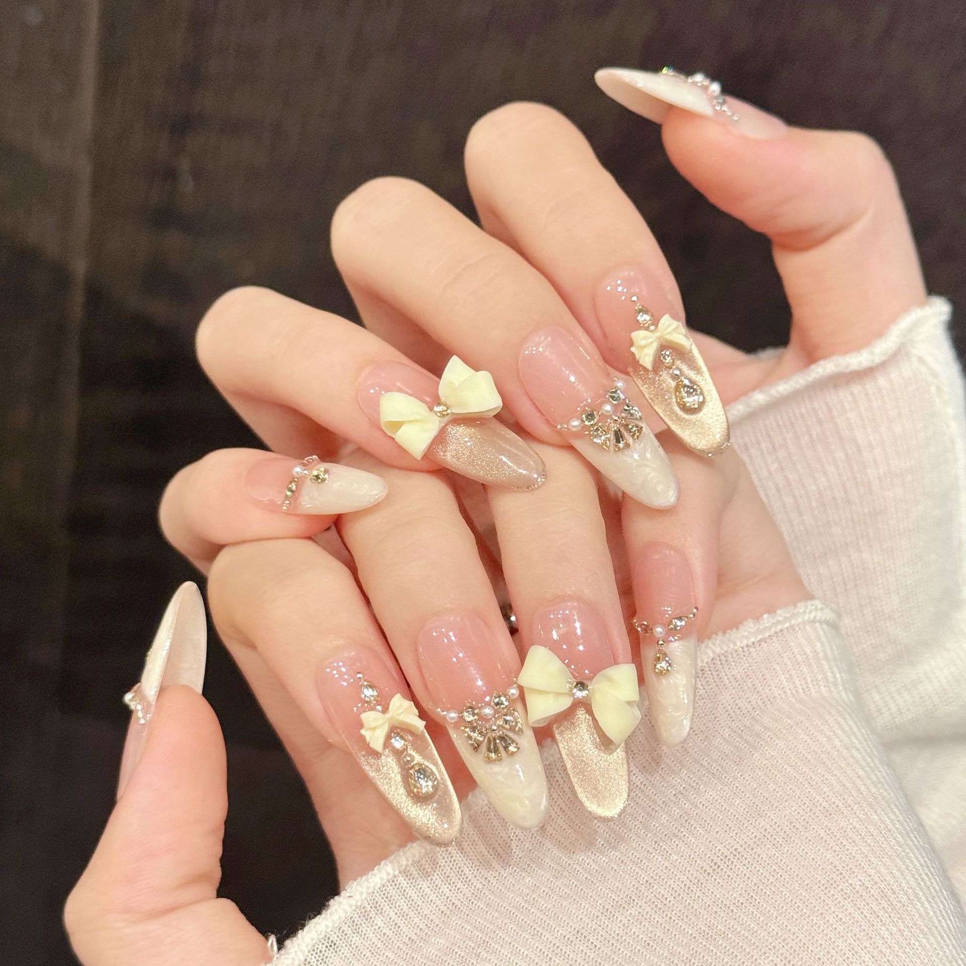 10pcs Handmade Press On Nails  - Neon Sign Party review and price