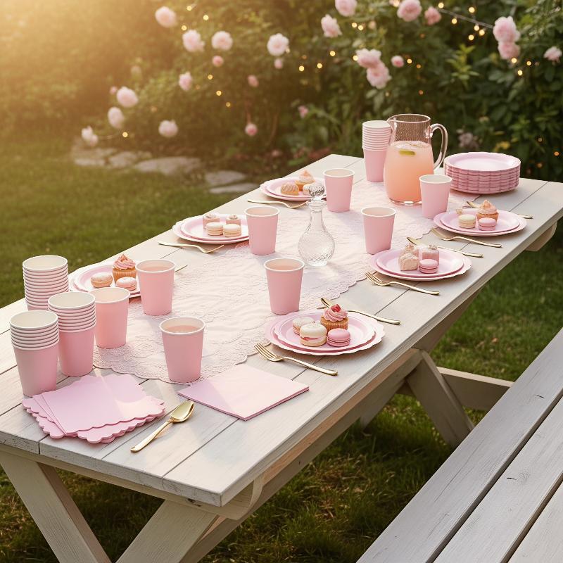 10/50PCS Elegant Pink Scallope - Paper Straw Color review and price