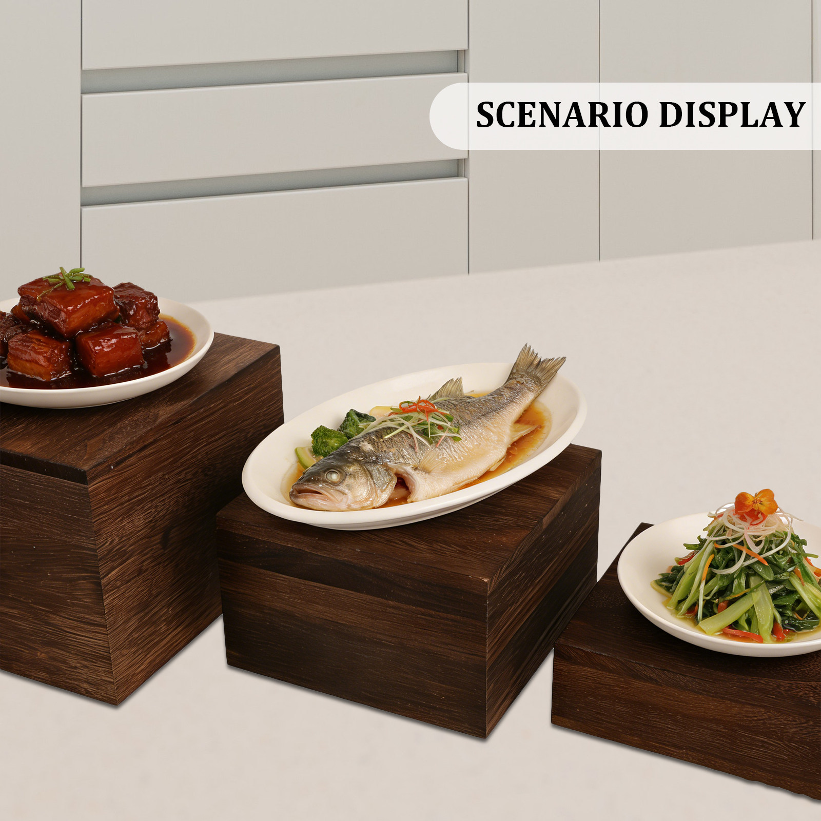 3Pcs Wooden Cake Display Stand - Cupcake Stand Tier review and price