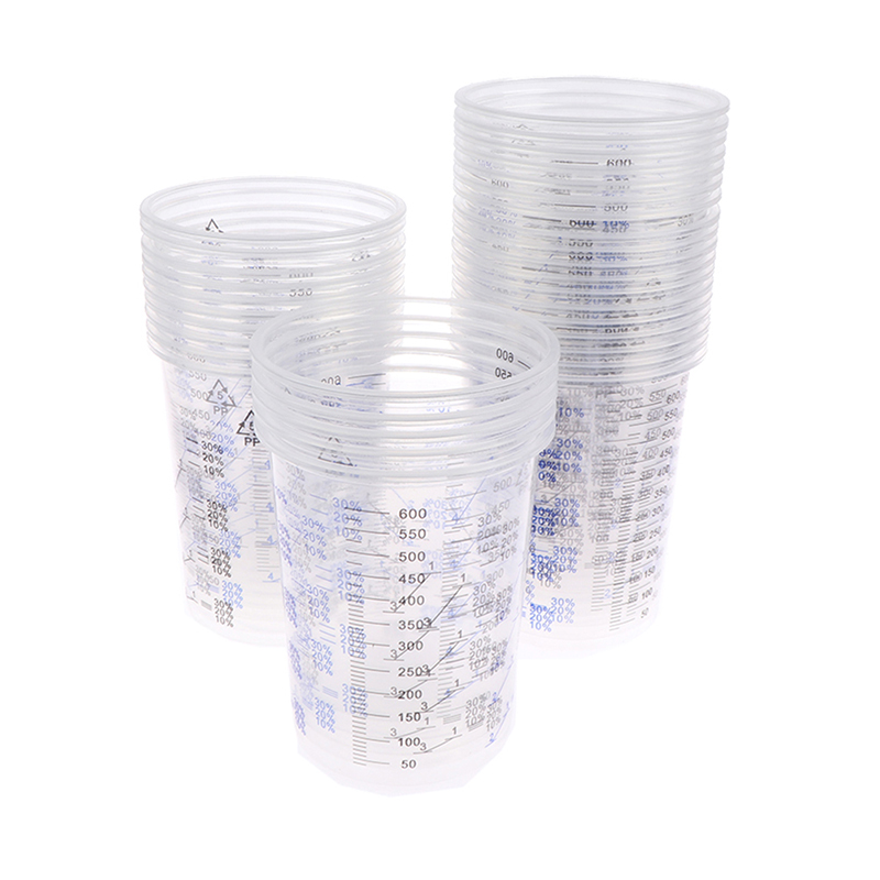 10/50Pcs Paint Mixing Calibrat - Plastic Cup 50Pcs review and price