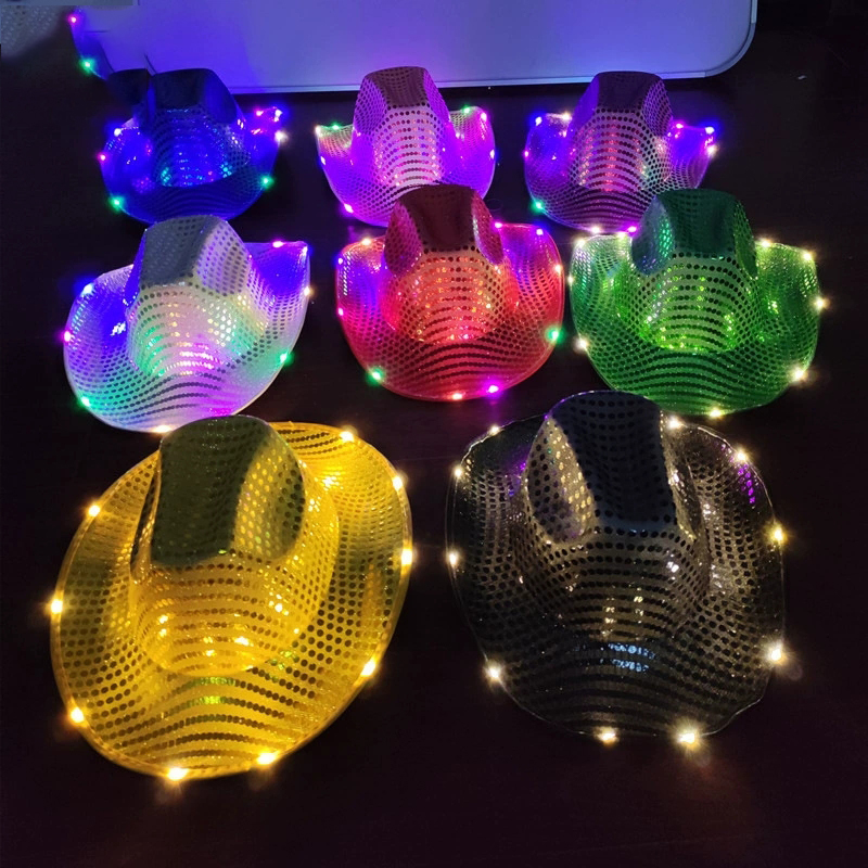 Blinky LED Light Cowboy Cowgir - Party Hat Cone review and price