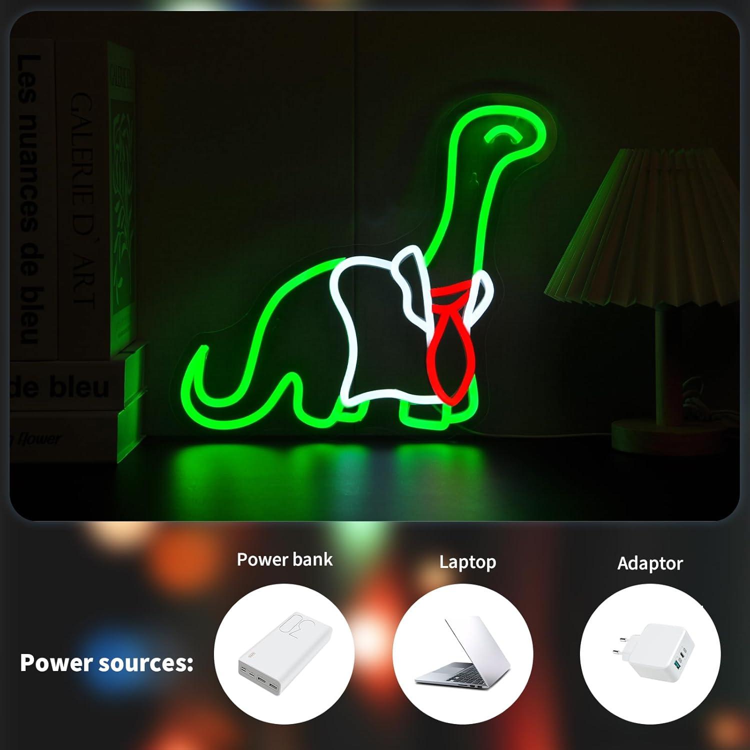 Dinosaur Neon Sign Dimmable LE - Neon Sign Party review and price