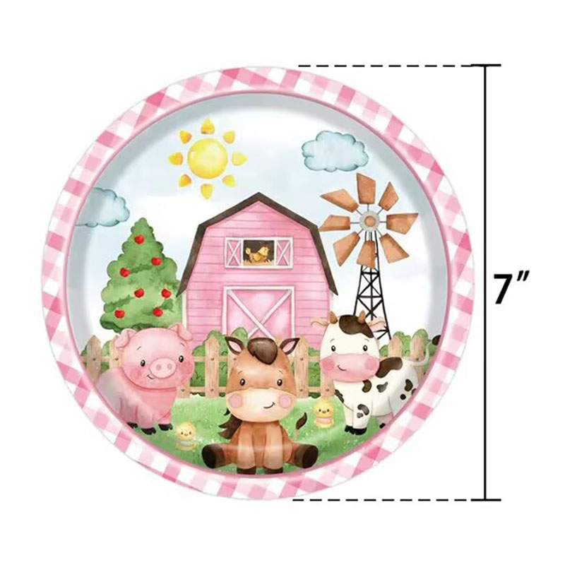 Pink Farm Animal Themed Dispos - Table Cloth Disposable review and price
