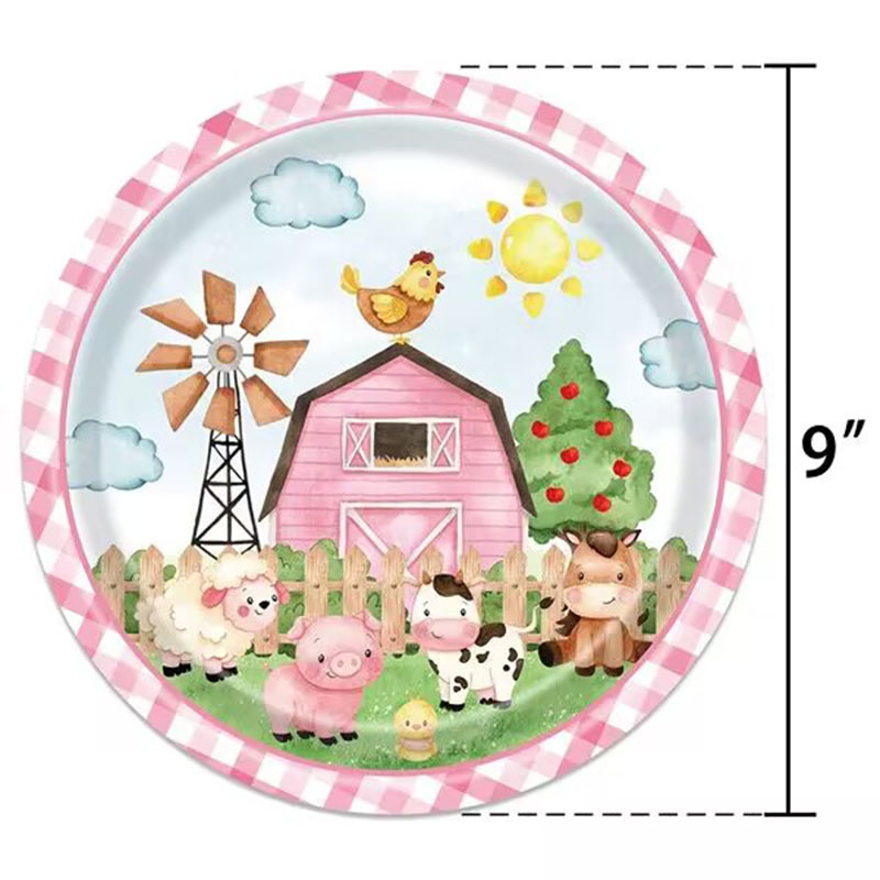 Pink Farm Animal Themed Dispos - Table Cloth Disposable review and price