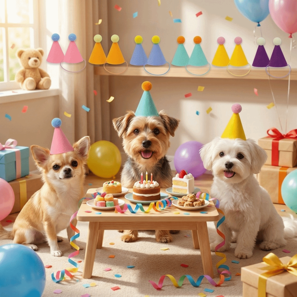 6/12/24Pcs Cute Pet Party Hat  - Party Hat Cone review and price