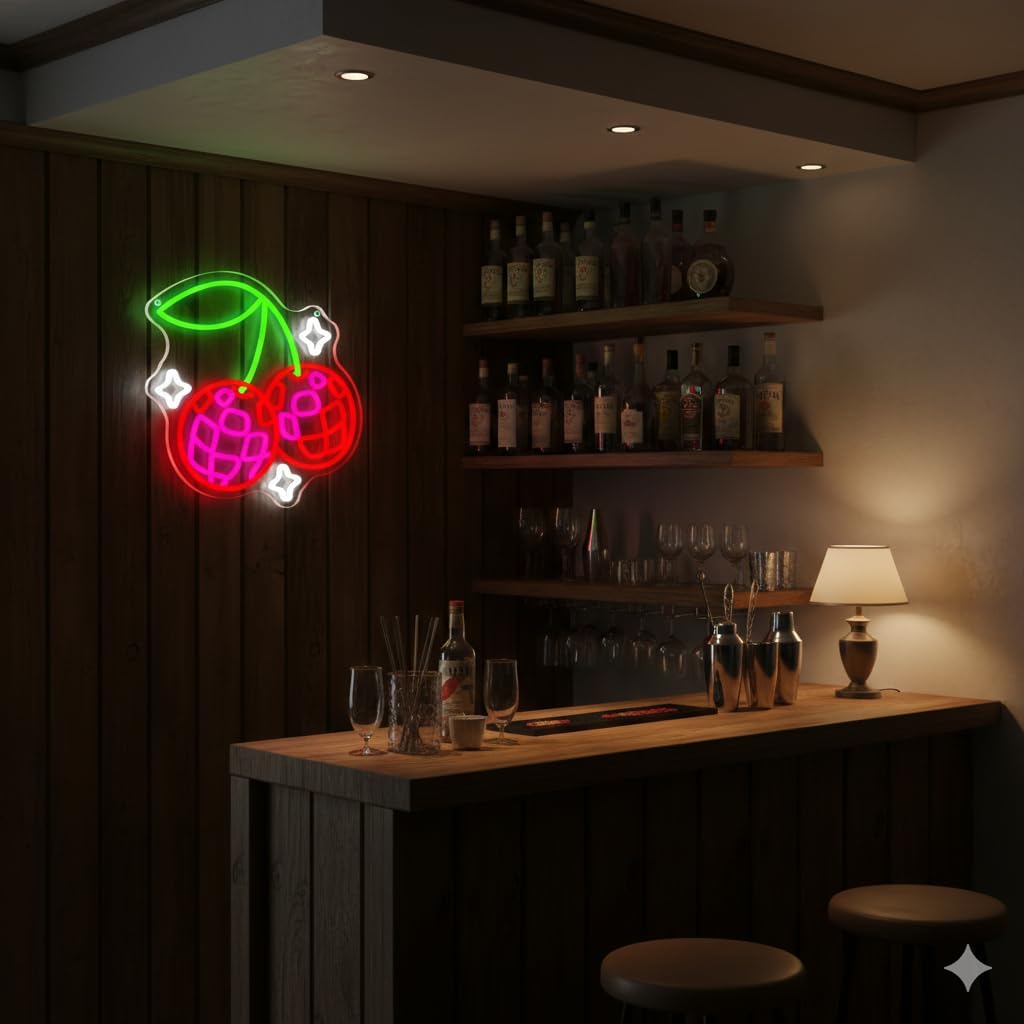 Disco Ball Cherry LED Neon Sig - Neon Sign Party review and price